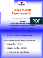 Analiza Modala Experimentala
