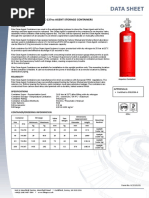 Data Sheet: Dupont™ Fm-200® or Hfc-227Ea Agent Storage Containers