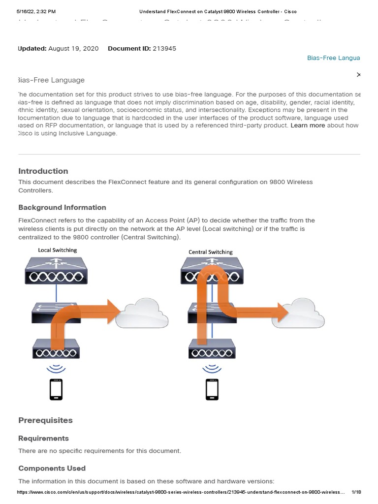 Understand FlexConnect On Catalyst 9800 Wireless Controller - Cisco ...