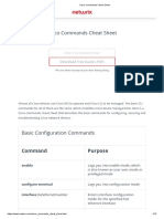 Cisco Commands Cheat Sheet