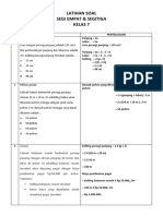 Soal Kontekstual Segiempat & Segitiga (Soal Cerita)