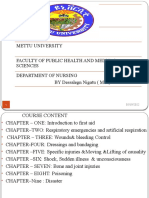 Mettu University Faculty of Public Health and Medical Sciences Department of Nursing by Dessalegn Nigatu (MSC)