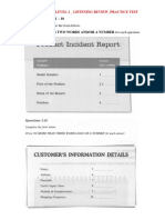 Level 2 - Listening Practice Test