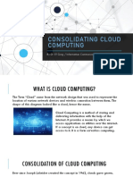 Consolidation of Cloud Computing - ICT 