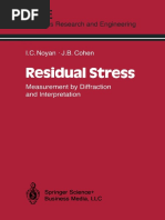 Noyan - Residual Stress - Measurement by Diffraction and Interpretation