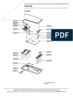 Cellular phone Exploded View and Parts List