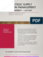 Strategic Supply Chain Management - : Assignment