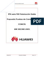 Huawei Microwave Product RTN900 Field Test Proposal XPIC V 3.4