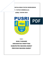 LAPORAN PENYALURAN PUPUK BERSUBSIDI