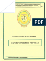 Especificaciones Tecnicas