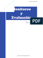 Planificacion Estratégica Monitoreo y Evaluación