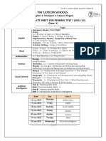 TLS - CL-X - Periodic Test 1 - Portion & Date Sheet - June - 10 - 05 - 2022