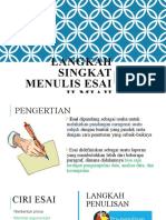 Langkah Singkat Menulis Esai