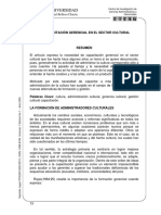 Castro, E. (2000) La Capacitación Gerencial en El Sector Cultural