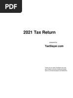 2021 Tax Return: Prepared By