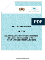 Note Circulaire 726