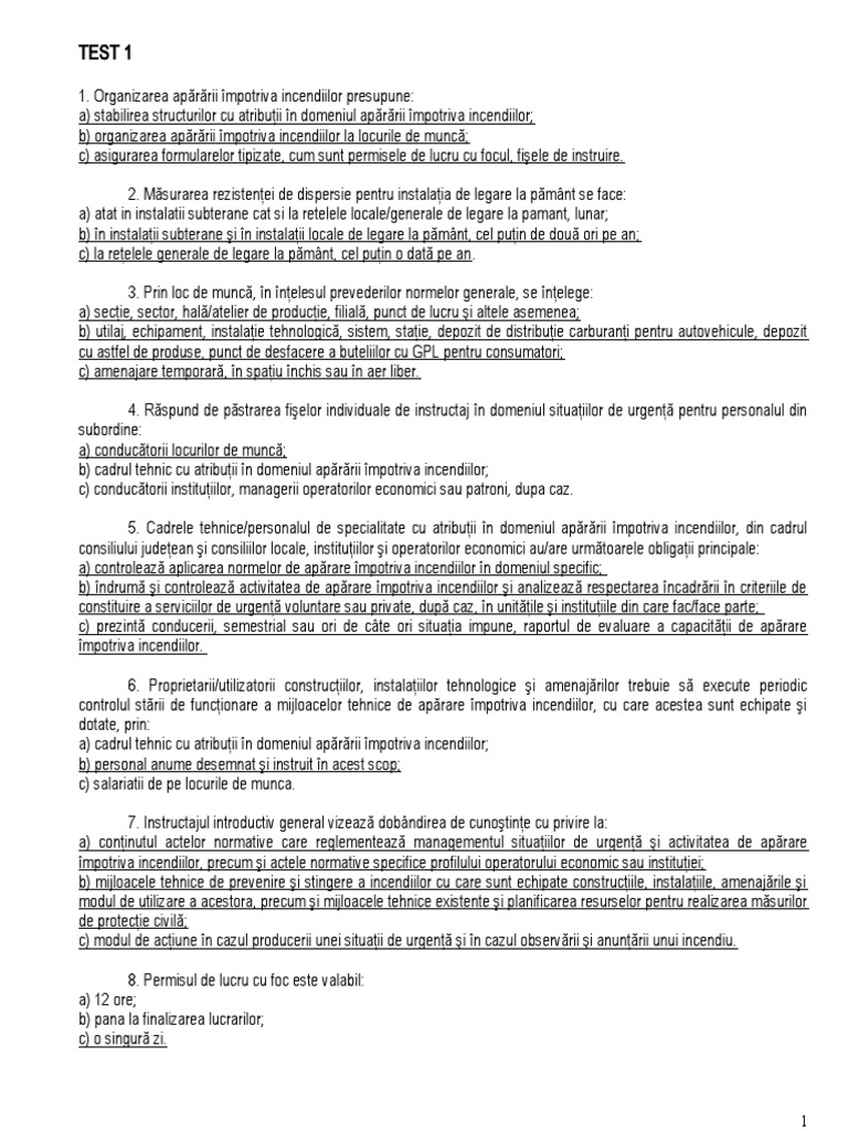 Teste Grila PSI | PDF