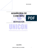 Modulacion Albañileria Armada - 2016