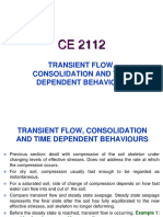 Transient Flow, Consolidation and Time Dependent Behaviours 16102019
