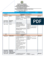 Weekly Home Learning Plan - Week 5, Q3