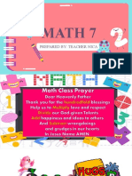 Math 7: Prepared By: Teacher Nica