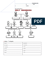 5º QA Family Vocabulary