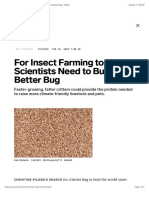 Scientists Need to Build a Better Bug for Insect Farming