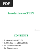 Introduction To CPLEX OR1 Ver4 For Student 1