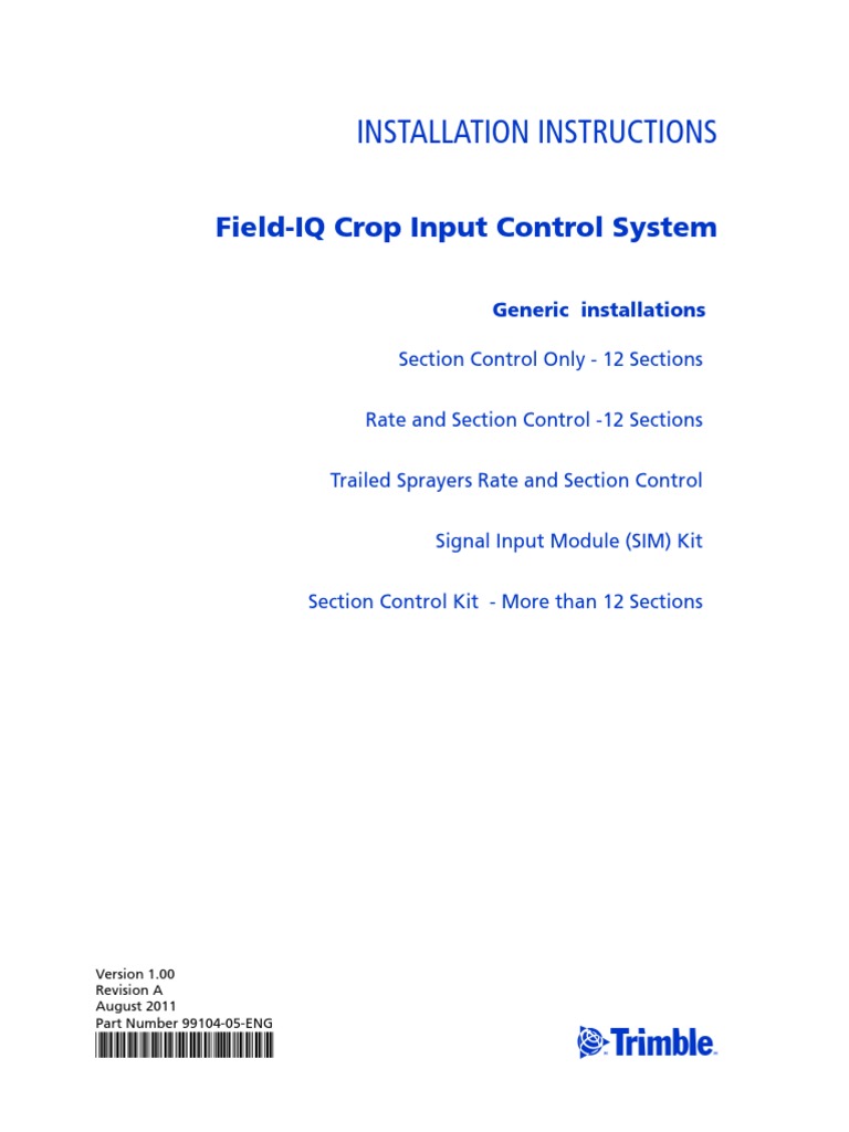 Field Iq Setup : Setting Up an Implement Using Trimble Field IQ – SKNI