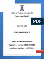 School of Physical Sciences, JNU Paper Code: PS-425: Electronics