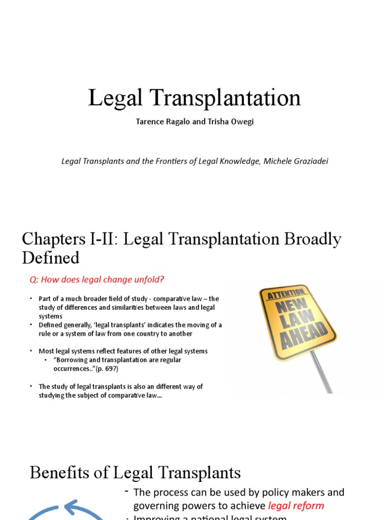 Final Legal Transplants Presentation | PDF | Cognition | Psychology