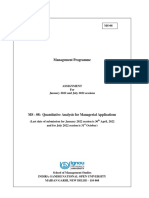 MS-08 Quantitative Analysis Assignment