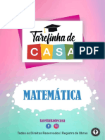 Matemática: Tarefinhadecasa