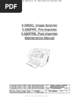 FUJITSU Fi-5900C Scanner Fi-590PRF Fi-590PRB Service