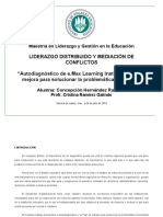 Evaluacion Final. Autodiagnostico y Plan de Mejora. Liderazdo Distribuido y Mediacion de Conflictos