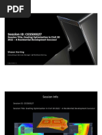 Presentation Grading Optimization in Civil 3D 2022 Residential Development