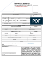 Formulario de Inscripción FEM