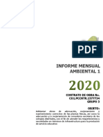 OP 030 Informe Mensual No 1 XAnexo 2 Ambiental
