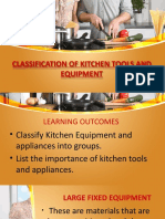 Classification of Kitchen Equipment