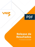 Press Release Do Resultado Da Wiz Do 1t22