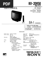 KV-27XBR51 KV-27XBR55 | PDF | Physical Quantities | Electricity