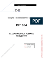 5A Low Dropout Voltage Regulator: Product Specification