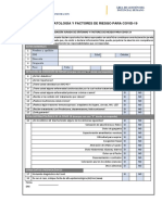 Ficha de Sintomatología y Factores de Riesgo para Covid-19