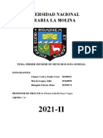 Primer Informe de Metereologia