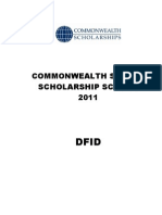 Commonwealth Shared Scholarships Scheme