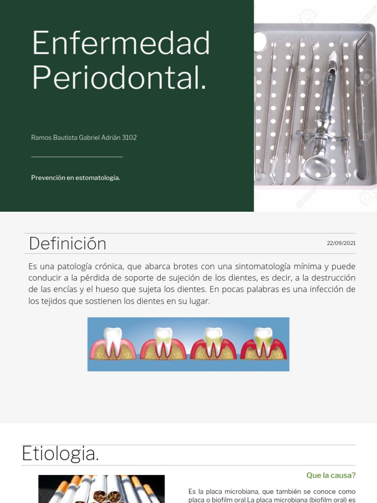 Enfermedad Periodontal. | PDF | Odontología | Medicina CLINICA