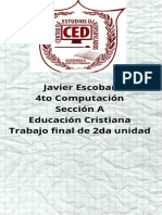 Educación Cristiana, Javier Escobar