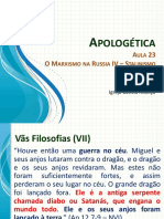 Apologética - Aula 23 - Vãs Filosofias VIII