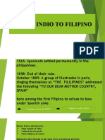 From Indio To Filipino