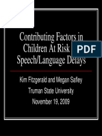 Contributing Factors in Children at Risk For Speech - Language Delays (PDFDrive)